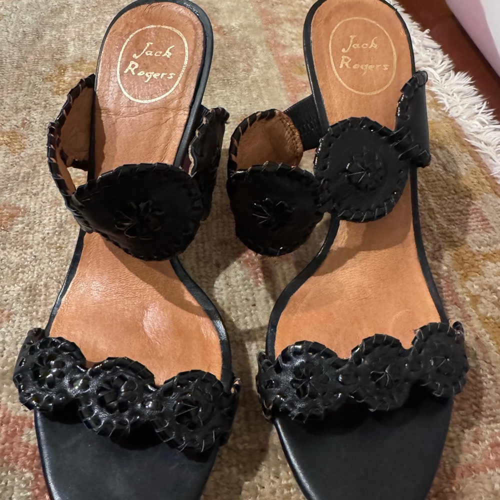 jack rogers luccia wedges in black 10
